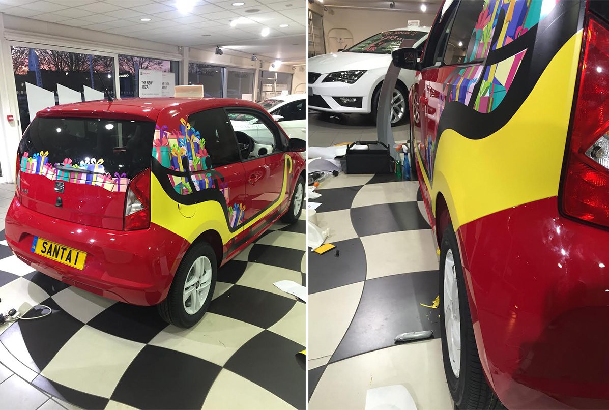 Cecil and Larter Seat – Festive Vehicle Graphics post thumbnail image
