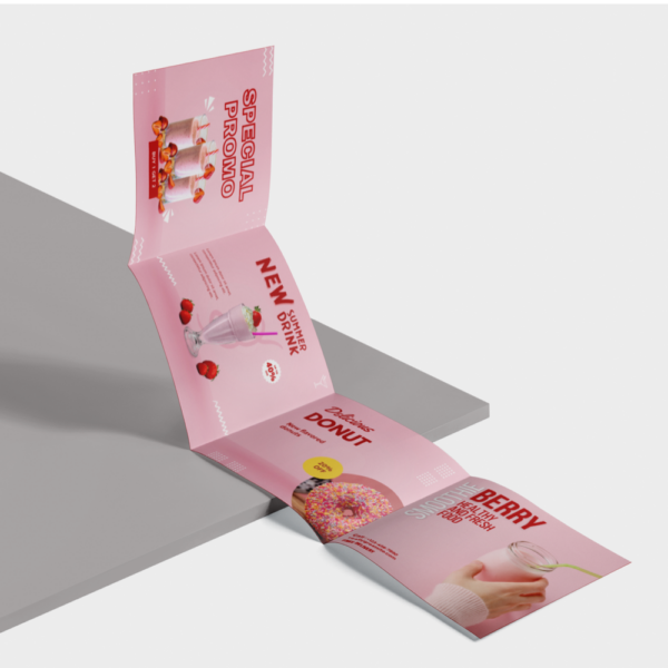 Roll-Fold Leaflets (8 sides)